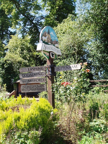 Sign post seen on the Fox Way walks